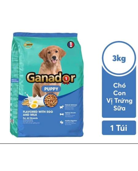 Ganador 3kg vị sữa & trứng puppy 
