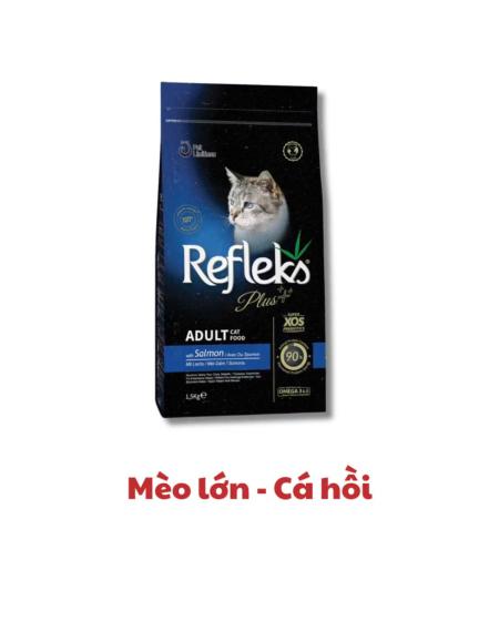 Hạt mèo REFLEX plus adult vị cá hồi 1,5kg 