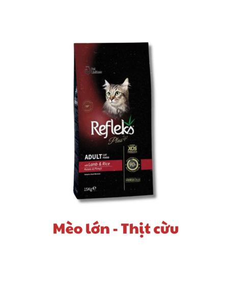 Hạt mèo REFLEX plus adult vị cừu  1,5kg 