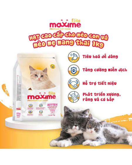 Hạt maxime elite kitten&mother cat 1kg 