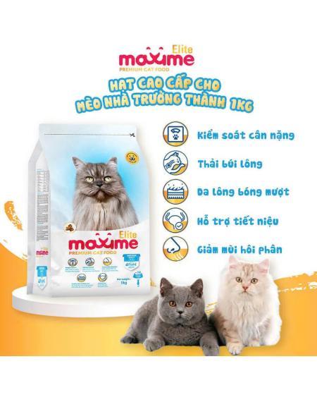 Hạt maxime elite indoor cat 1kg