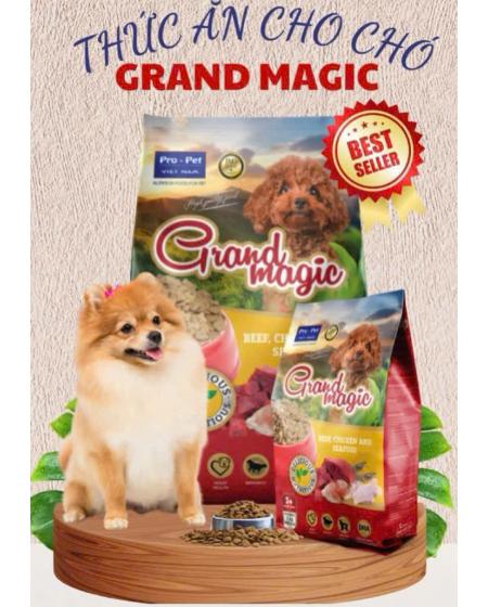 Hạt cún pro-pet grand magic vị bò,gà,hải sản 1kg 