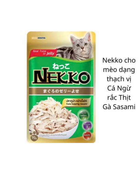 Pate nekko vị cá ngừ rắc thịt gà 70g