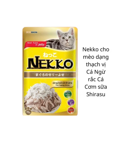 Pate nekko vị cá ngừ rắc cá cơm 70g 