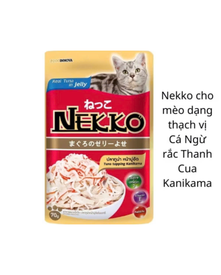 Pate nekko vị cá ngừ rắc thanh cua  70g 