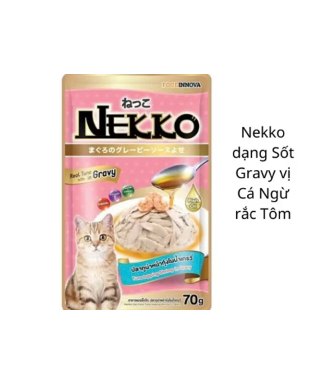 Pate nekko vị cá ngừ rắc tôm  70g 