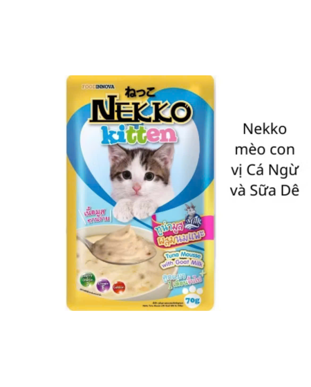 Pate nekko kitten vị cá ngừ sữa dê 70g