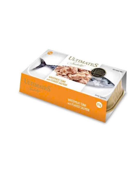 Pate ultimates vị thịt trắng cá ngừ, cá hồi xé 85g