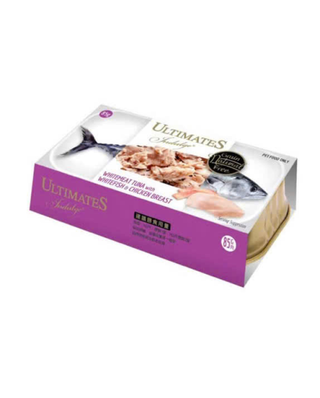 Pate ultimates vị thịt trắng cá ngừ, ức gà 85g