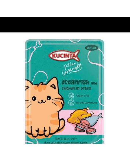 Pate Kucinta cá biển và gà trong suốt 80g