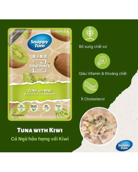 Pate snappy tom cá ngừ kiwi 70g