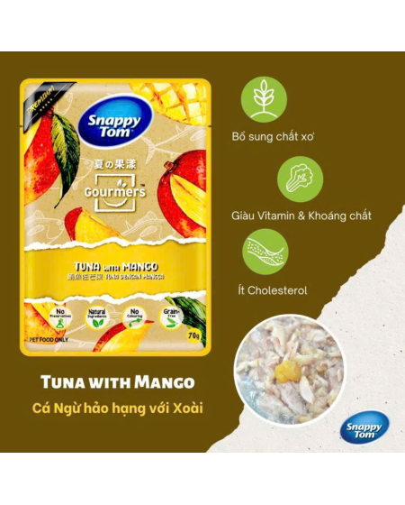 Pate snappy tom cá ngừ xoài 70g