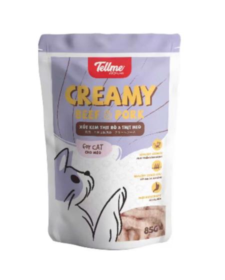 Creamy tellme beef vs pork 85g