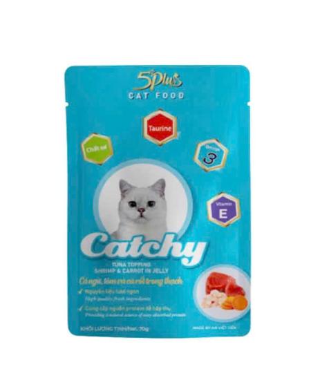 Pate catchy vị cá ngừ tôm cà rốt thạch trong 70g 