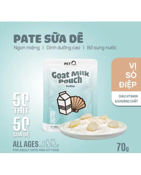Pate sữa dê pet Q vị sò điệp 70g