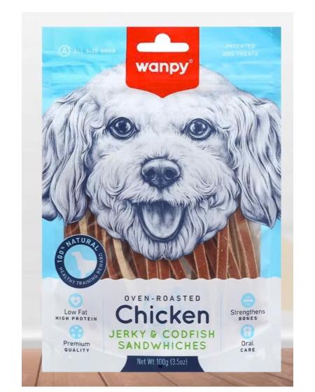 Wanpy gà sấy cá tuyết 100g