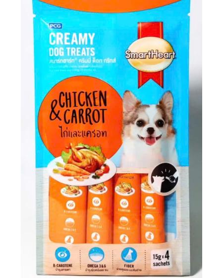 Smartheart creamy dog 15gx4 (túi)