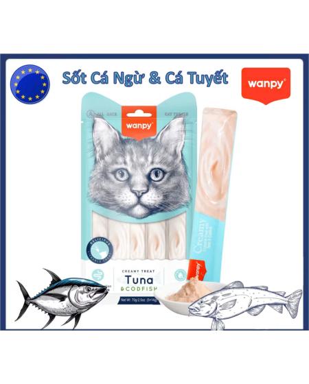 Súp thưởng wany cá ngừ, cá tuyết 5x14g