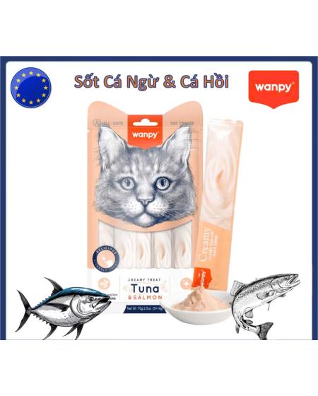 Súp thưởng wany cá ngừ, cá hồi 5x14g
