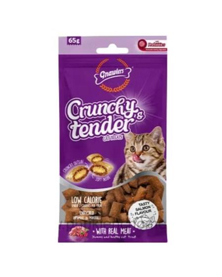 Bánh thưởng cho mèo gnawlers vị cá hồi 65g 