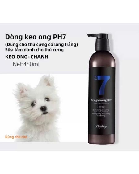 Sữa tắm keo ong PH7 lông trắng 460ml