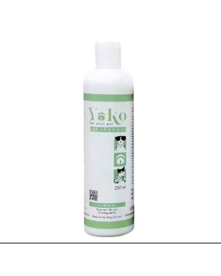 Sữa tắm yoko cho chó mèo 250ml xanh lá khử mùi