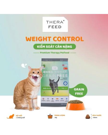 Hạt thera+feed kiểm soát cân nặng mèo 2kg