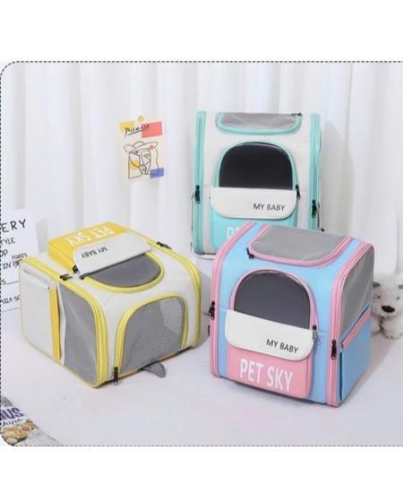 Balo chữ nhật pet sky 38*34*27 cm 