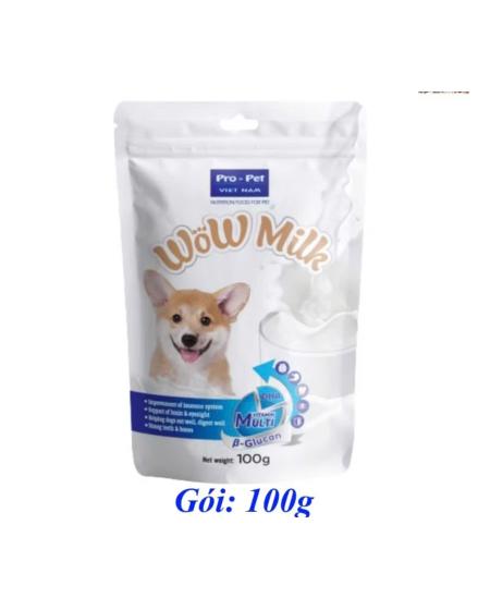Sữa dog wow milk 100g pro pet