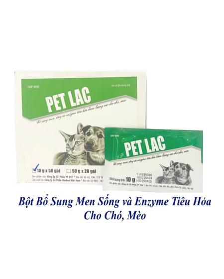 PET LAC men sống bổ sung cho chó mèo 10g