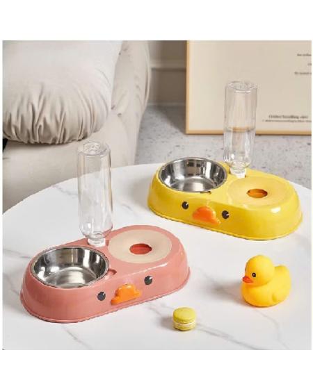 Bát đôi con vịt kèm bình nước 500ml 