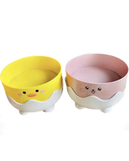 Bát ăn cute vàng